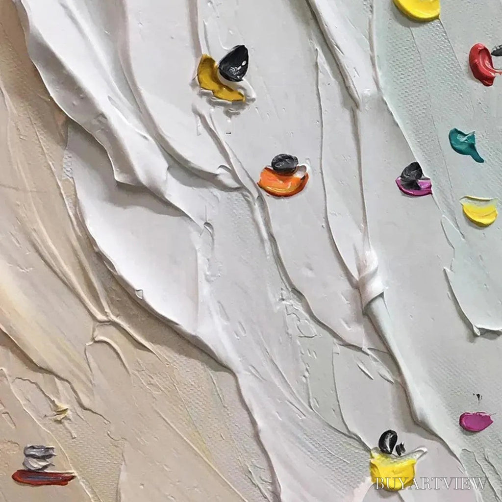 ARTOVITAS Beach Day – Textured Minimalist Beach Scene Painting - image 3