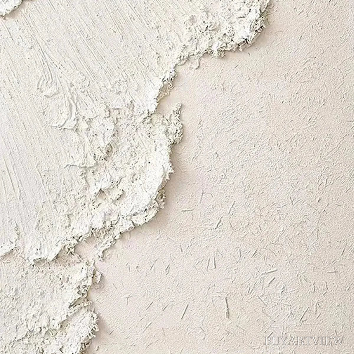 ARTOVITAS White Crest – Textured White Abstract Seascape Impasto Painting - image 3
