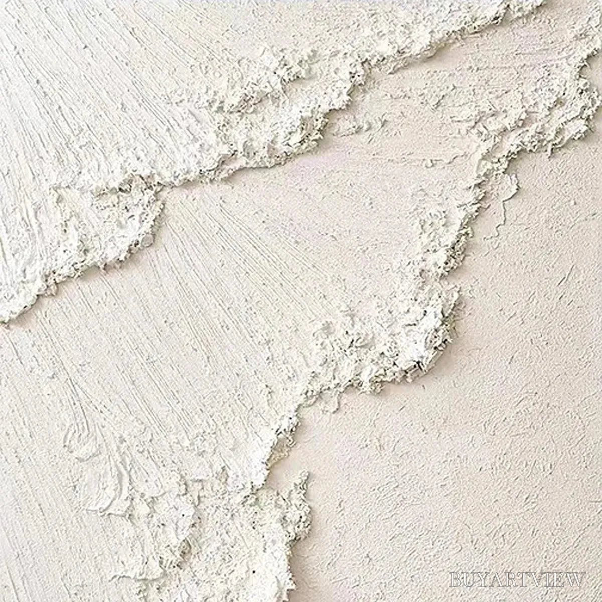 ARTOVITAS White Crest – Textured White Abstract Seascape Impasto Painting - image 5