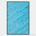 ARTOVITAS Candy Rain – Playful Blue Textured Abstract Impasto - image 1
