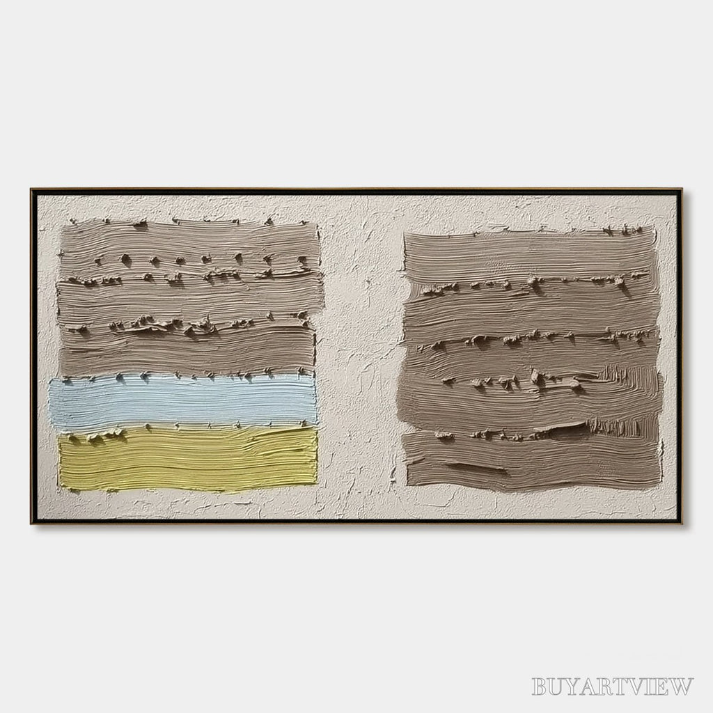 ARTOVITAS Terra Firma – Textured Wabi Sabi Abstract Painting - image 1