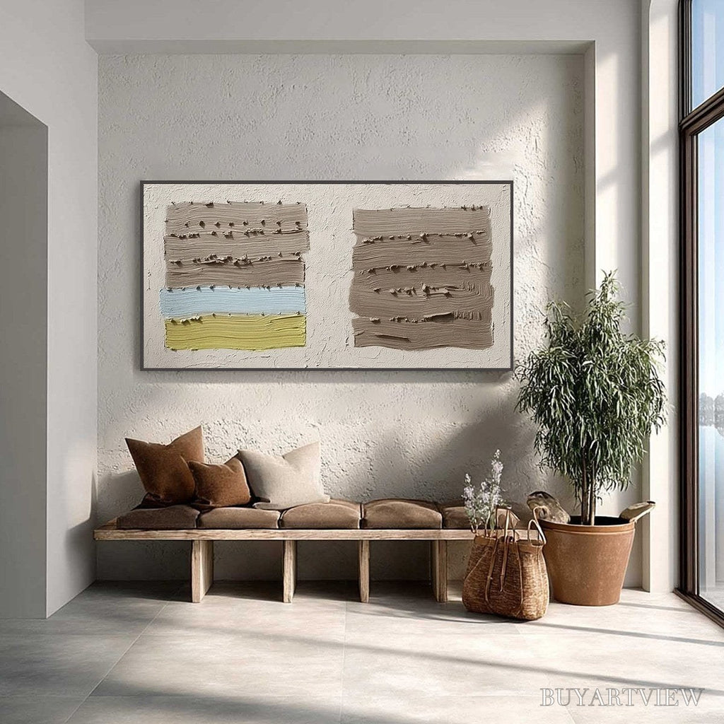 ARTOVITAS Terra Firma – Textured Wabi Sabi Abstract Painting - image 2