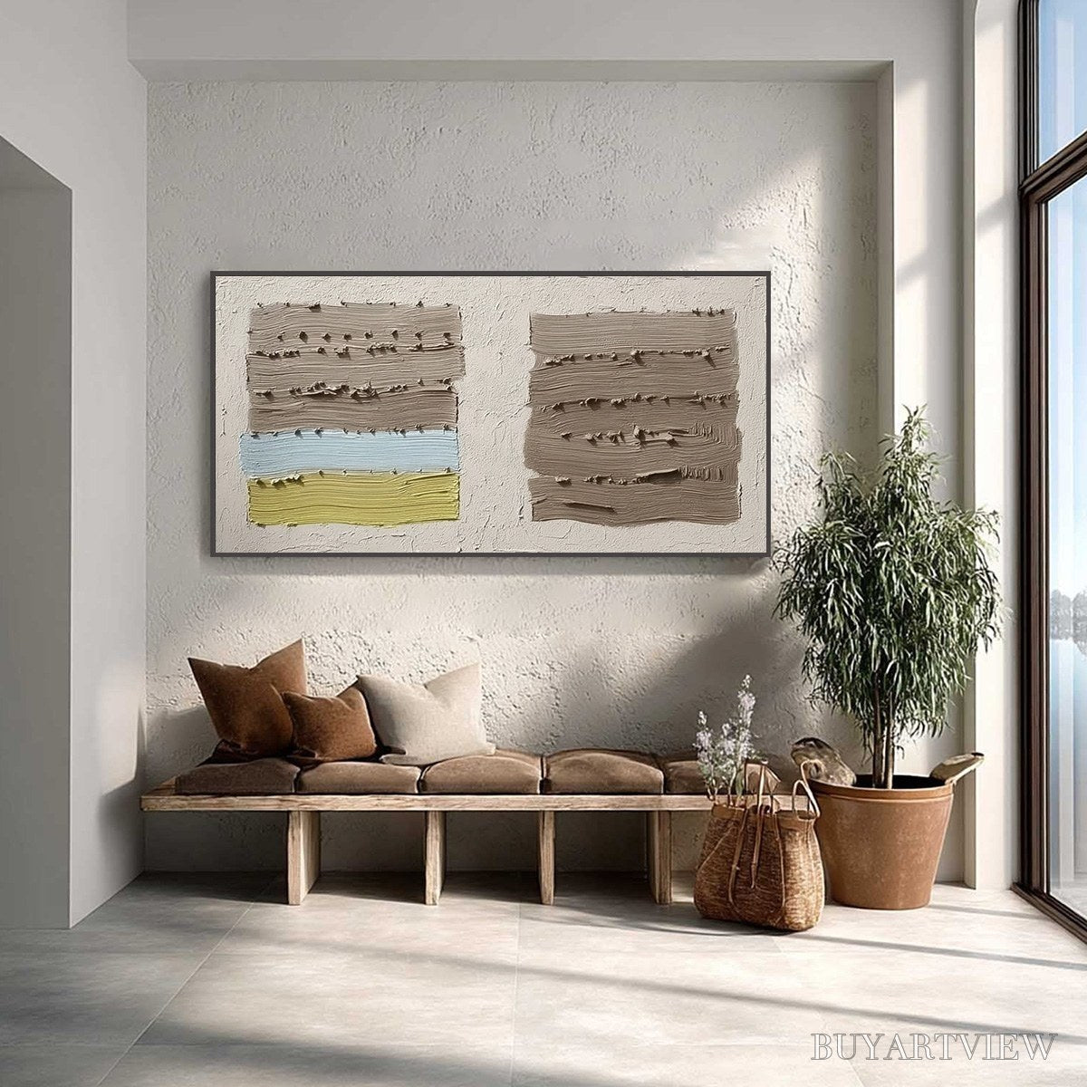 ARTOVITAS Terra Firma – Textured Wabi Sabi Abstract Painting - image 2