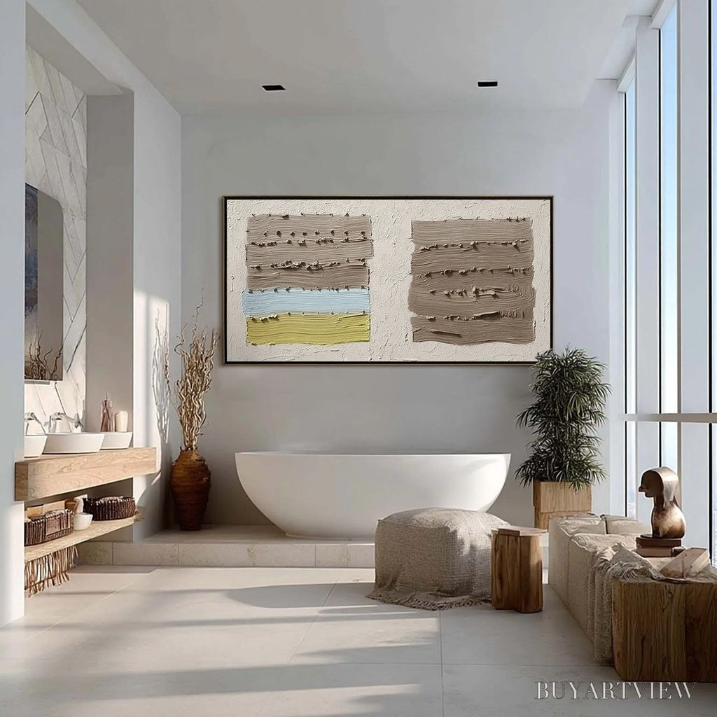 ARTOVITAS Terra Firma – Textured Wabi Sabi Abstract Painting - image 4