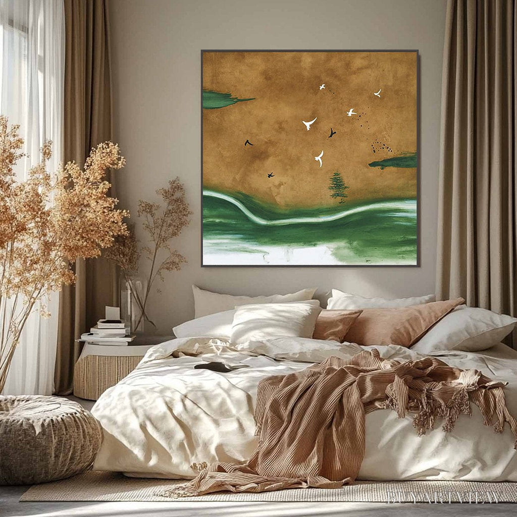 ARTOVITAS Sojourn – Minimalist Wabi-Sabi Landscape with Birds - image 6