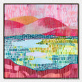 ARTOVITAS Pixelated Dawn – Colorful Textured Abstract Landscape - image 1