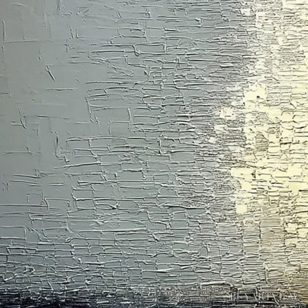 ARTOVITAS Stonehaven – Large Square Wabi Sabi Textured Abstract Painting - image 5