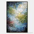 ARTOVITAS Celestial Pond – Heavily Textured Abstract Impasto Oil Painting - image 1