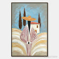 ARTOVITAS Tuscan Reverie – Textured Impasto Painting of a Figure in a Tuscan Landscape - image 1