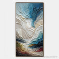 ARTOVITAS Stratum – Vertical Abstract Impasto Landscape Painting - image 1