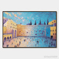 ARTOVITAS Prayer'S Echo – Heavily Textured Impasto Painting of Jerusalem's Western Wall - image 1