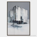 ARTOVITAS Monolithic Echo – Minimalist Abstract Architectural Painting - image 1