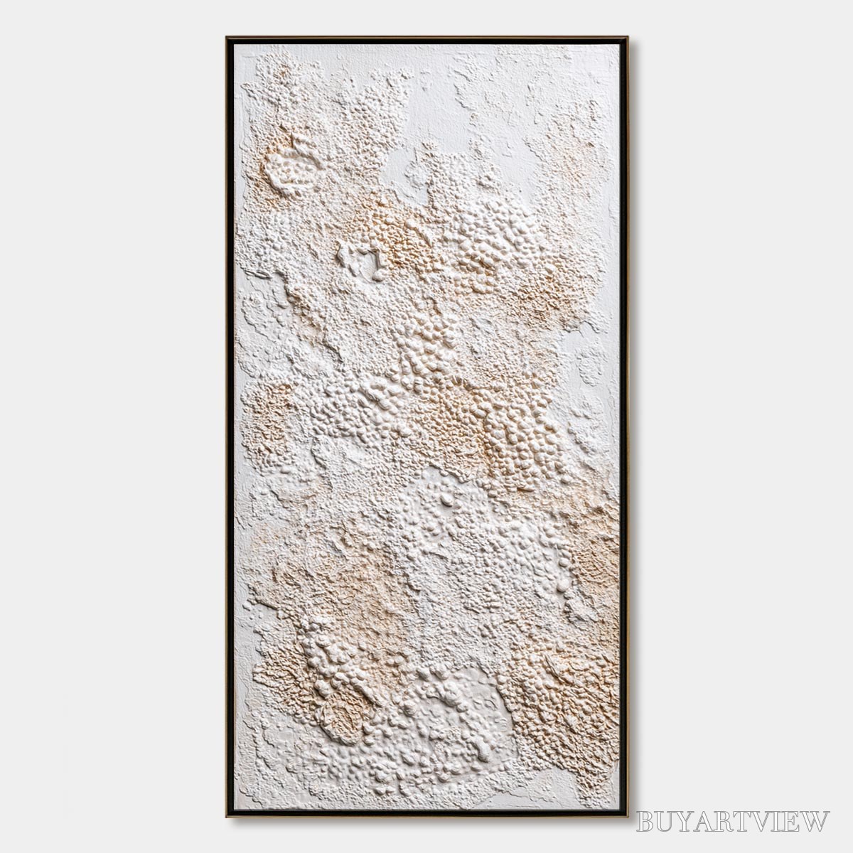 ARTOVITAS Terra Veil – Wabi Sabi Textured Minimalist Abstract Painting - image 1