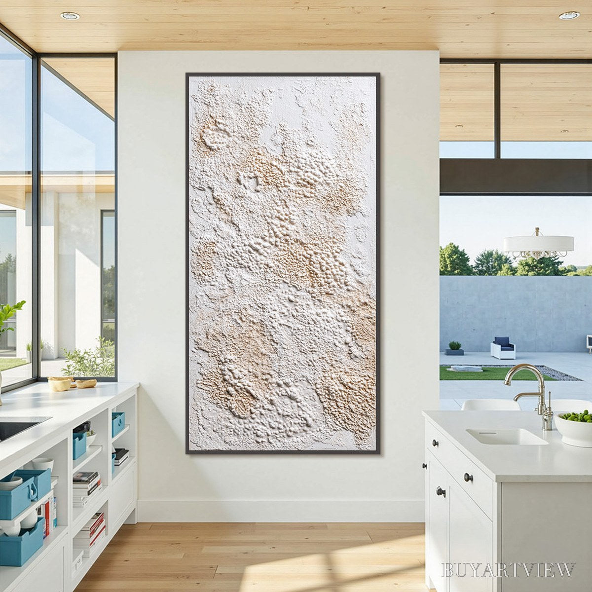 ARTOVITAS Terra Veil – Wabi Sabi Textured Minimalist Abstract Painting - image 6