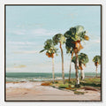 ARTOVITAS Coastal Textures – Impasto Palette Knife Palm Tree Painting - image 1