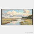 ARTOVITAS Cloudbreak Marsh – Serene River Marsh Landscape Painting - image 1
