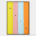 ARTOVITAS Candy Stripe Serenade – Minimalist Pastel Textured Oil Painting - image 1