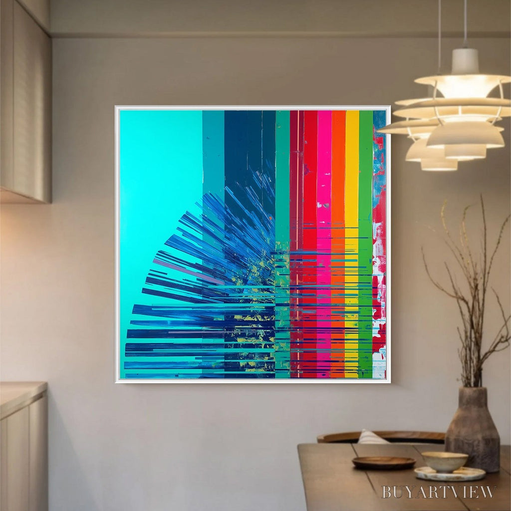 ARTOVITAS Digital Dawn – Vibrant Abstract Modern Oil Painting - image 2