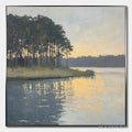 ARTOVITAS Golden Hour Serenity – Tranquil Landscape Oil Painting - image 1