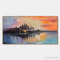 ARTOVITAS Twilight Kingdom – Panoramic Castle Landscape Oil Painting - image 1