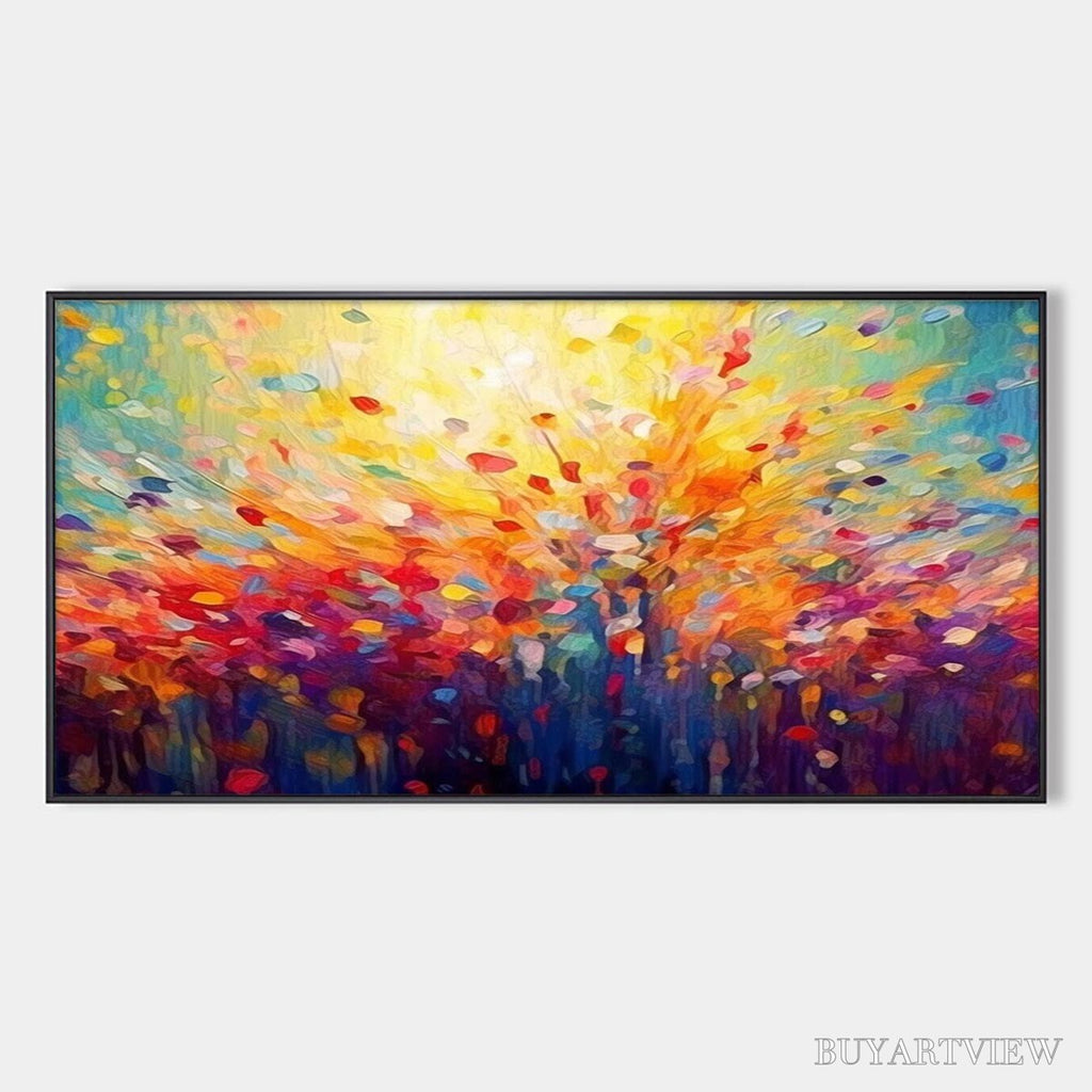 ARTOVITAS Radiant Dawn – Abstract Oil Painting - image 1