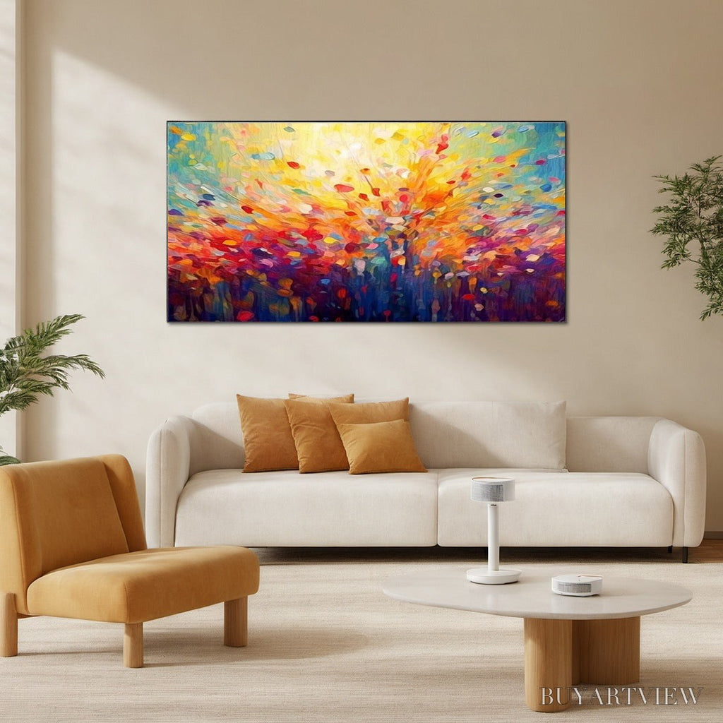 ARTOVITAS Radiant Dawn – Abstract Oil Painting - image 2