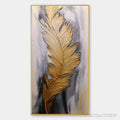 ARTOVITAS Blemished Sky – Abstract Feather Oil Painting - image 1