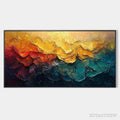 ARTOVITAS Molten Horizon – Textured Impasto Abstract Landscape Oil Painting - image 1