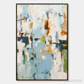 ARTOVITAS Winter'S Whisper – Textured Abstract Oil Painting - image 1