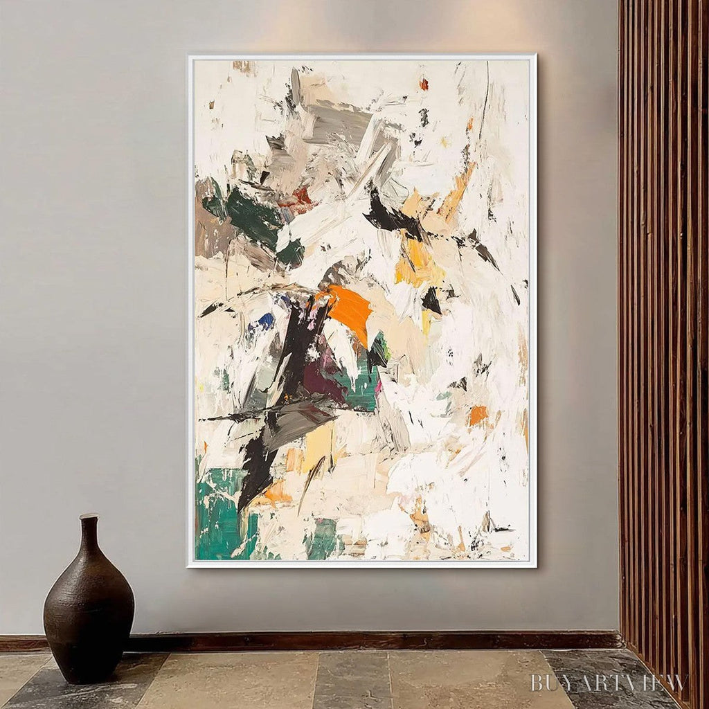 ARTOVITAS Winter'S Kiss – Textured Abstract Impasto Oil Painting - image 4
