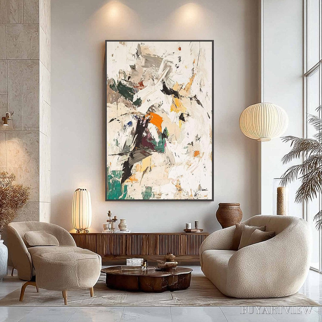 ARTOVITAS Winter'S Kiss – Textured Abstract Impasto Oil Painting - image 6