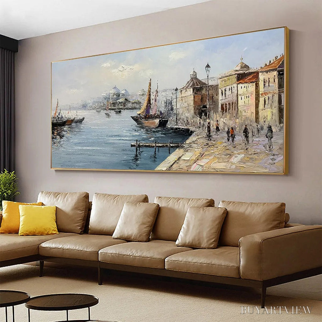 ARTOVITAS Venetian Serenade – Panoramic Cityscape Oil Painting of Venice - image 2
