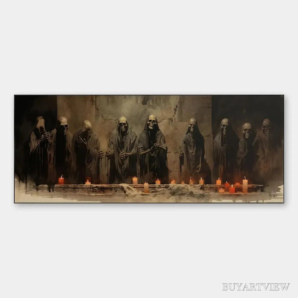 ARTOVITAS the Last Supper – Dark Art, Gothic Decor, Panoramic - image 1