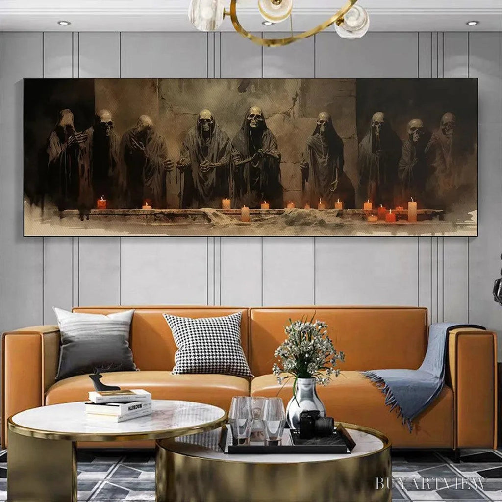 ARTOVITAS the Last Supper – Dark Art, Gothic Decor, Panoramic - image 2