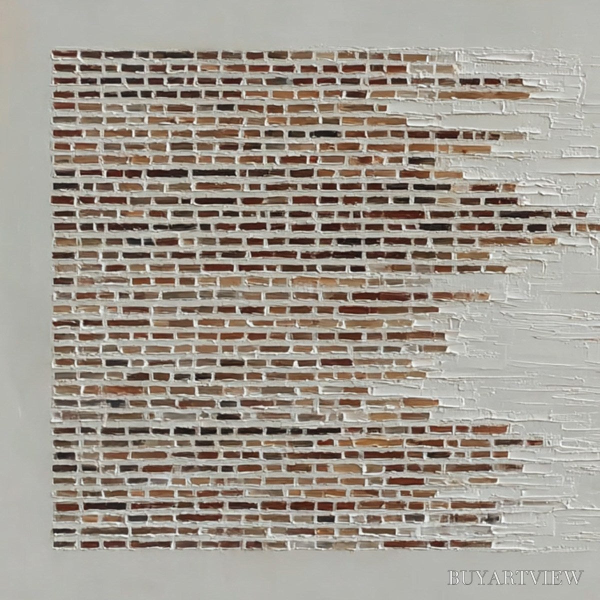 ARTOVITAS Fragments – Textured Minimalist Painting of Deconstructed Architecture - image 3