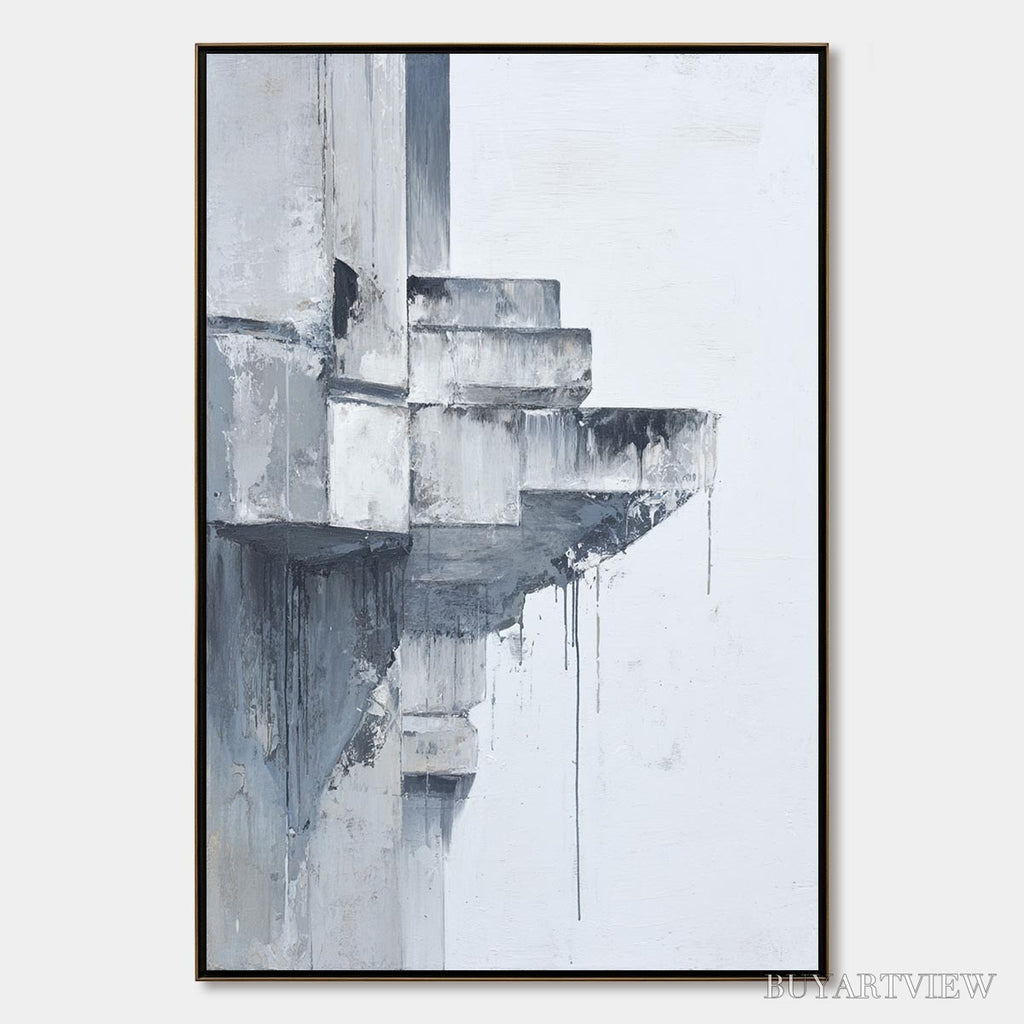 ARTOVITAS Ascent – Minimalist Architectural Abstract Painting - image 1