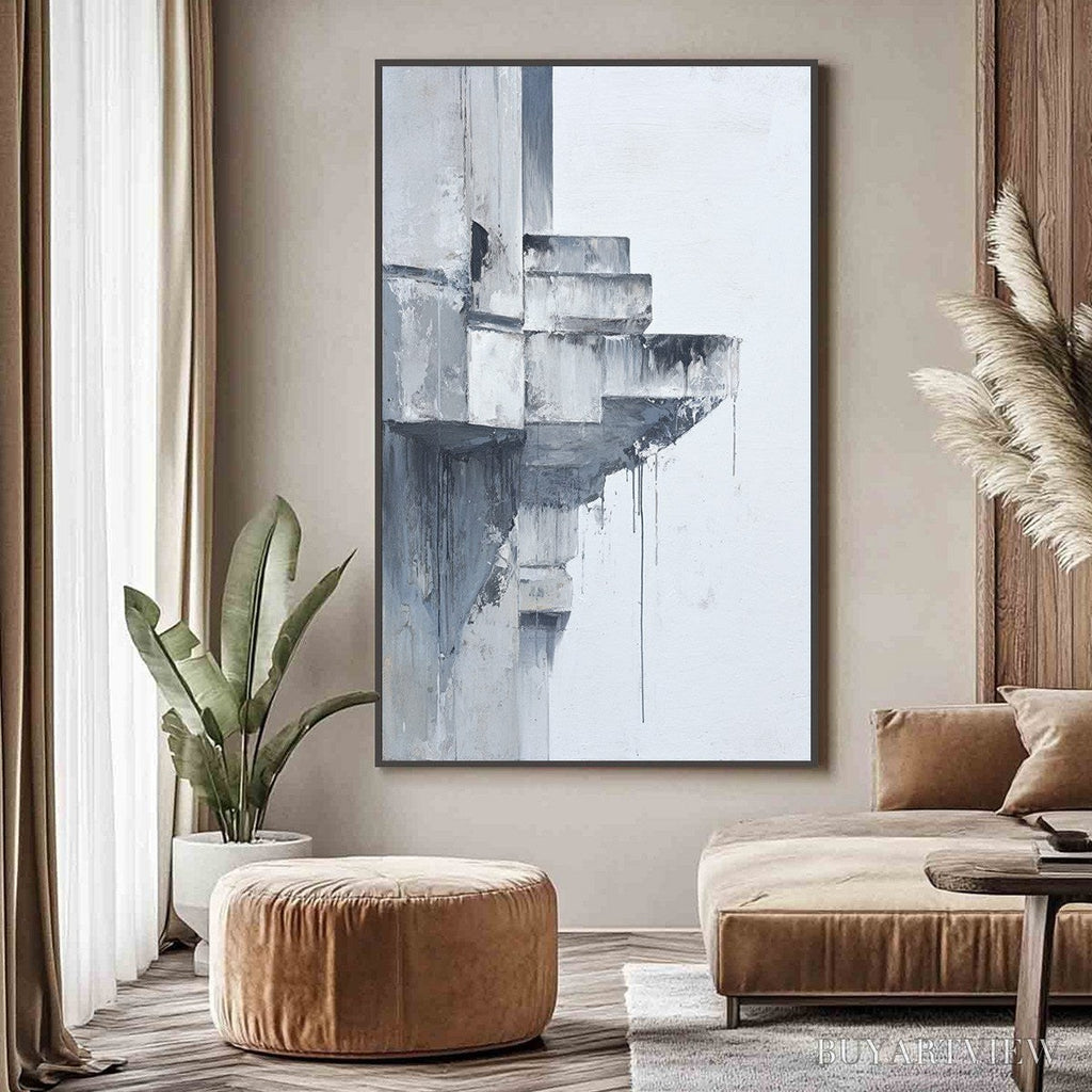 ARTOVITAS Ascent – Minimalist Architectural Abstract Painting - image 2