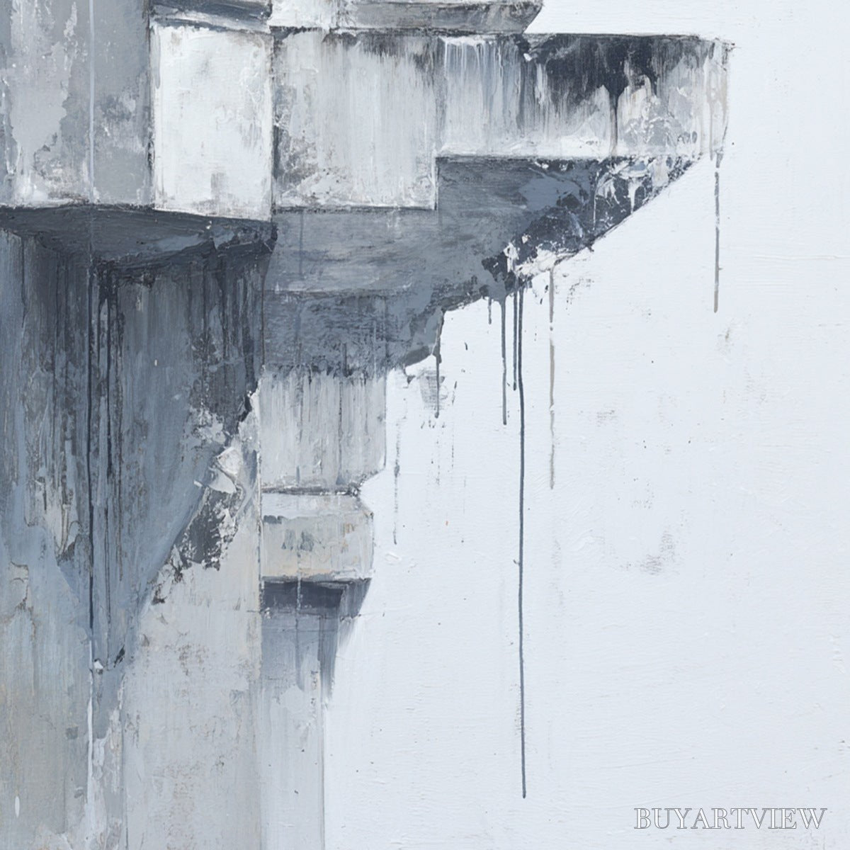 ARTOVITAS Ascent – Minimalist Architectural Abstract Painting - image 3