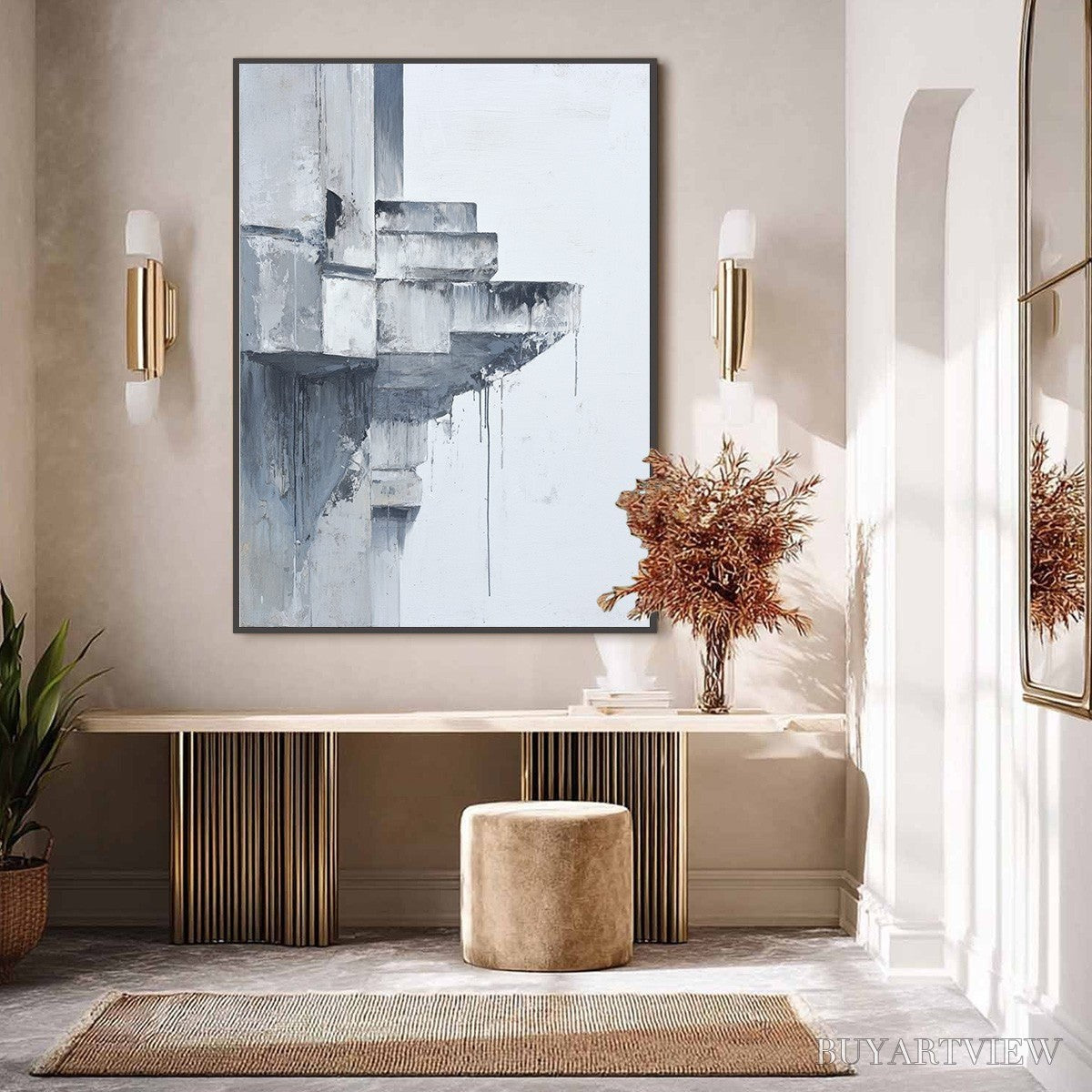 ARTOVITAS Ascent – Minimalist Architectural Abstract Painting - image 4