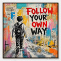 ARTOVITAS City Courage – Urban Pop Art Inspirational Painting - image 1
