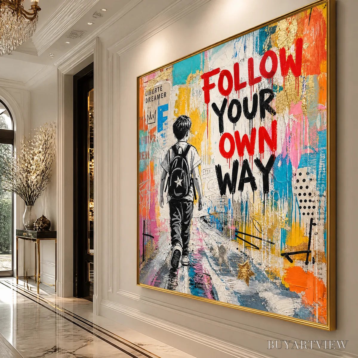 ARTOVITAS City Courage – Urban Pop Art Inspirational Painting - image 4