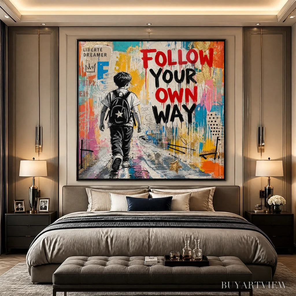 ARTOVITAS City Courage – Urban Pop Art Inspirational Painting - image 6