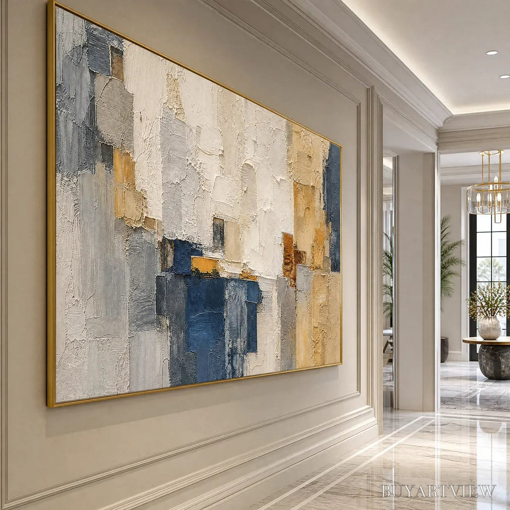 ARTOVITAS Metropolis – Textured Abstract Cityscape Impasto Painting - image 5