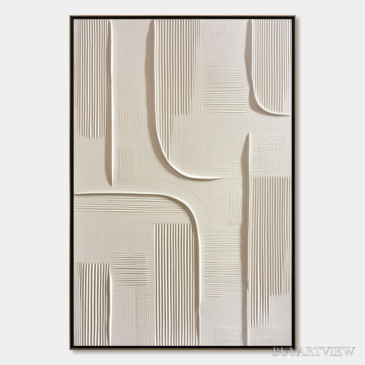ARTOVITAS Urban Pathways – Textured Minimalist Wabi Sabi Abstract - image 1
