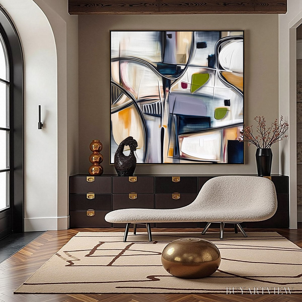 ARTOVITAS Intersection – Dynamic Modern Abstract Textured - image 2