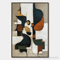 ARTOVITAS Urban Fragments – Textured Vertical Abstract Painting for Modern Decor - image 1