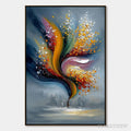 ARTOVITAS Urban Bloom – Textured Abstract Cityscape Palette Knife Painting - image 1