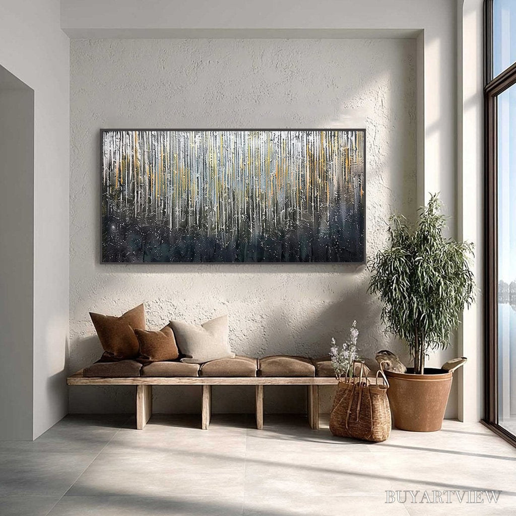 ARTOVITAS Urban Cascade – Large Textured Abstract Palette Knife Painting - image 2