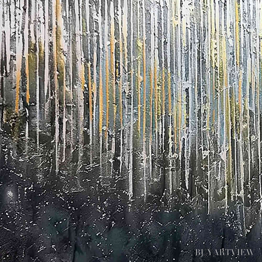 ARTOVITAS Urban Cascade – Large Textured Abstract Palette Knife Painting - image 3