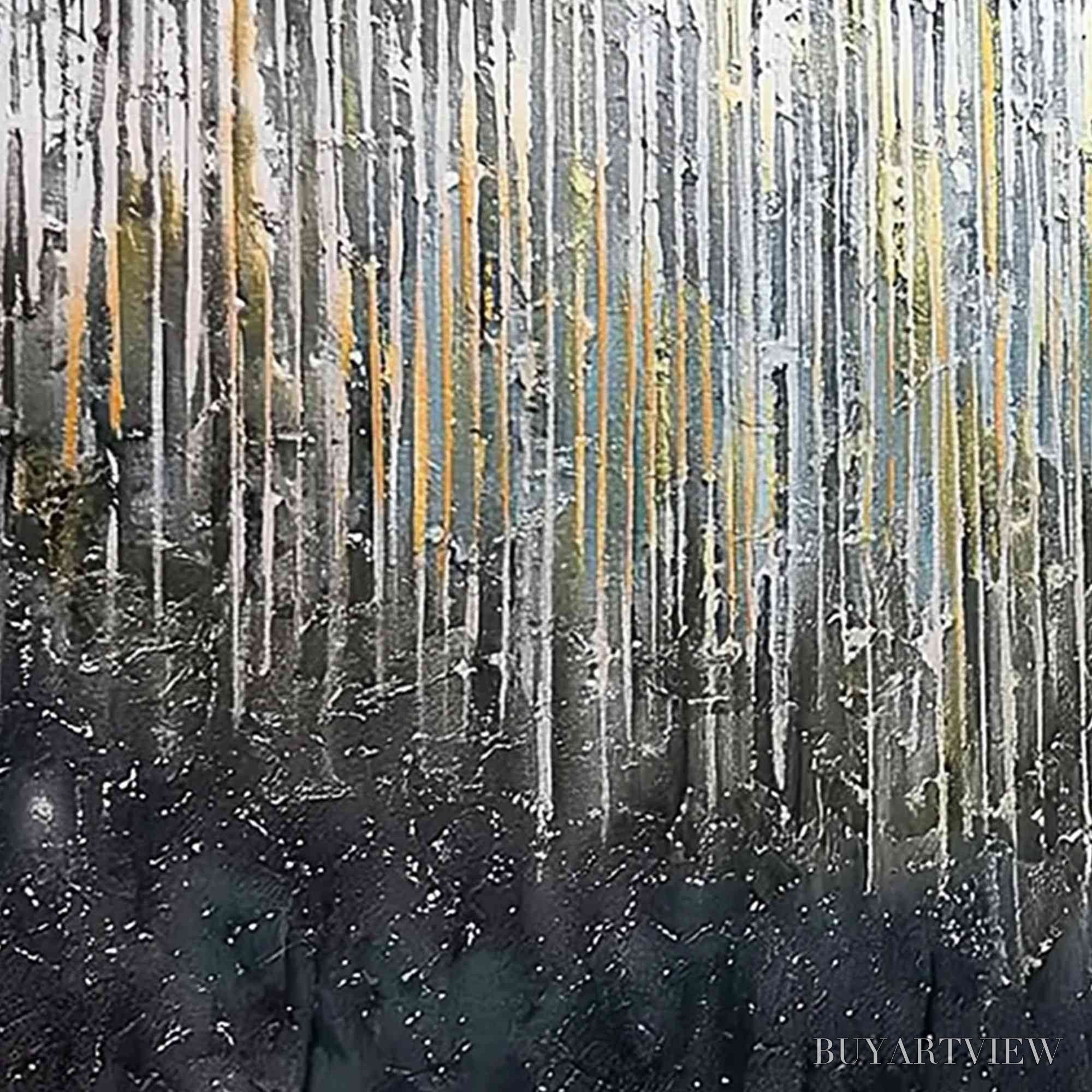 ARTOVITAS Urban Cascade – Large Textured Abstract Palette Knife Painting - image 3